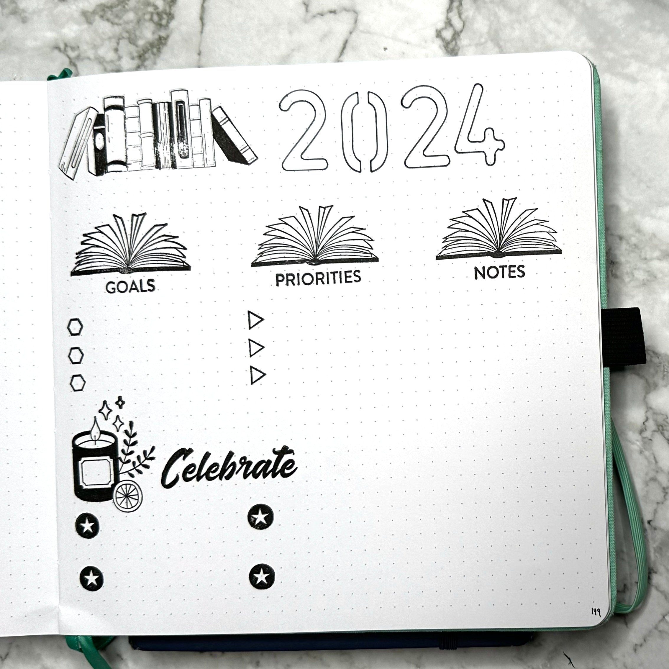 Set Up A Bullet Journal Goals, Priorities, and Celebration Page