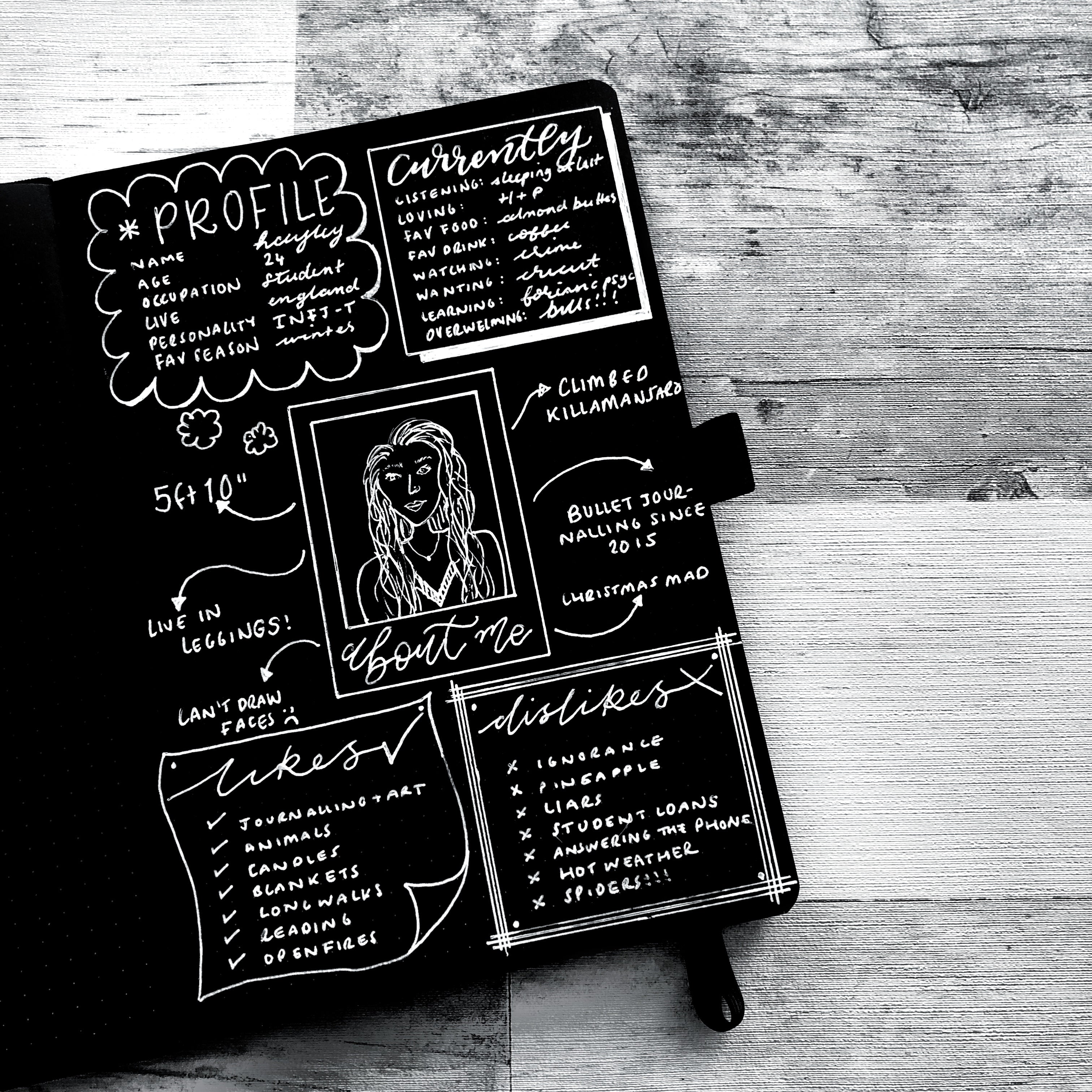 How To Make An ‘About Me’ Page In Your Journal | Archer and Olive