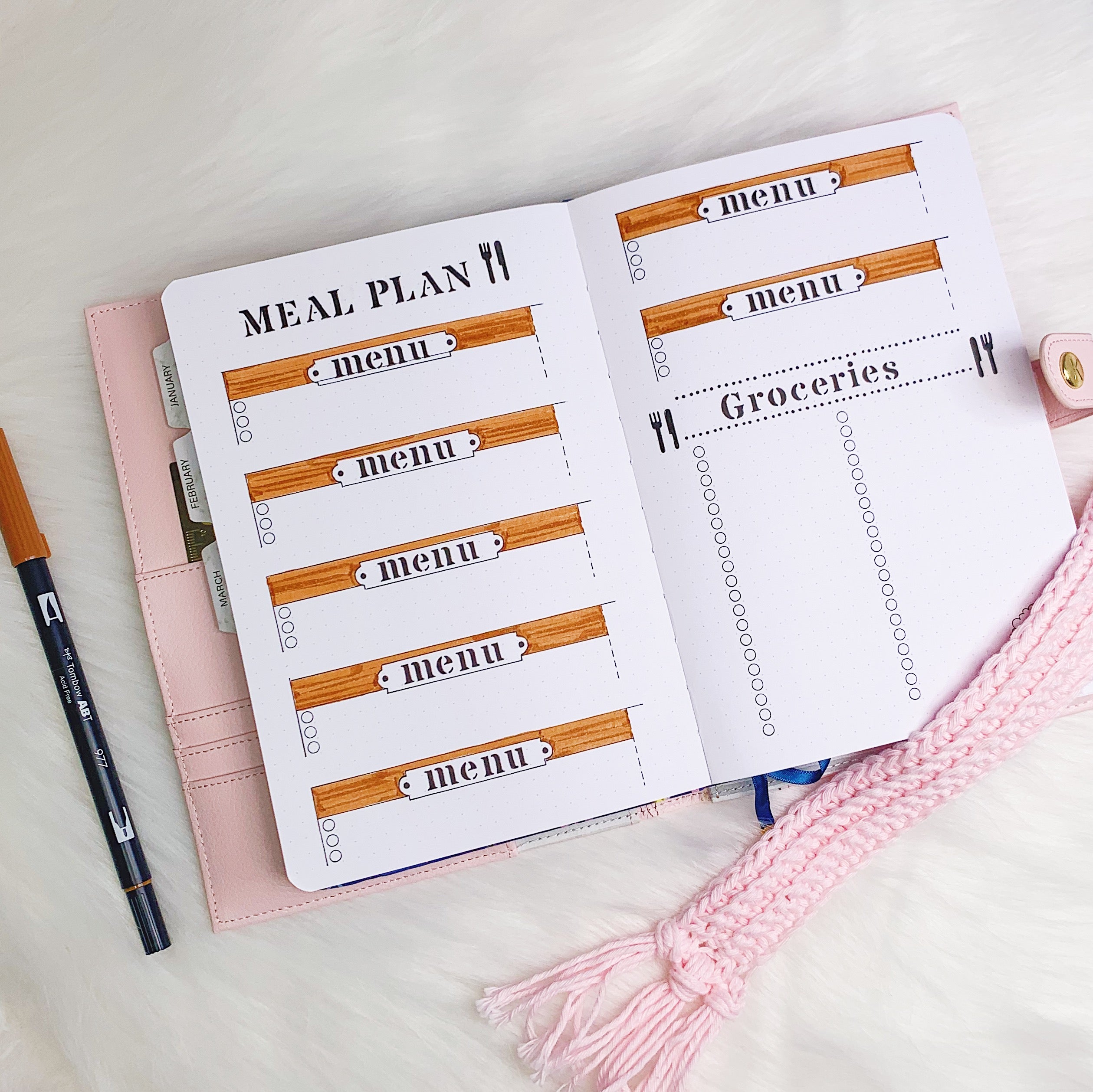 Healthy Living Bullet Journal Ideas + FREE PRINTABLE Archer and Olive