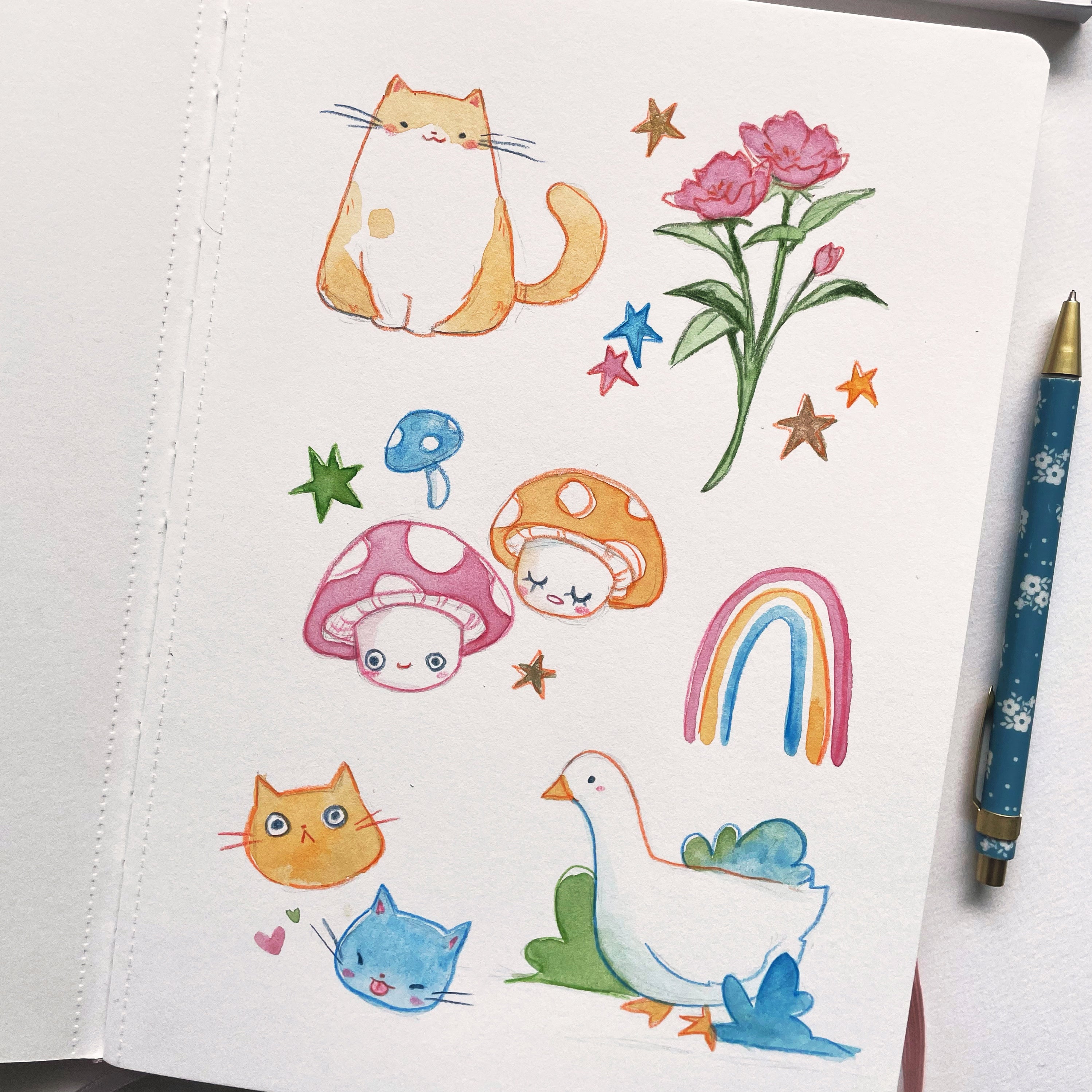 Simple Watercolor Notebook