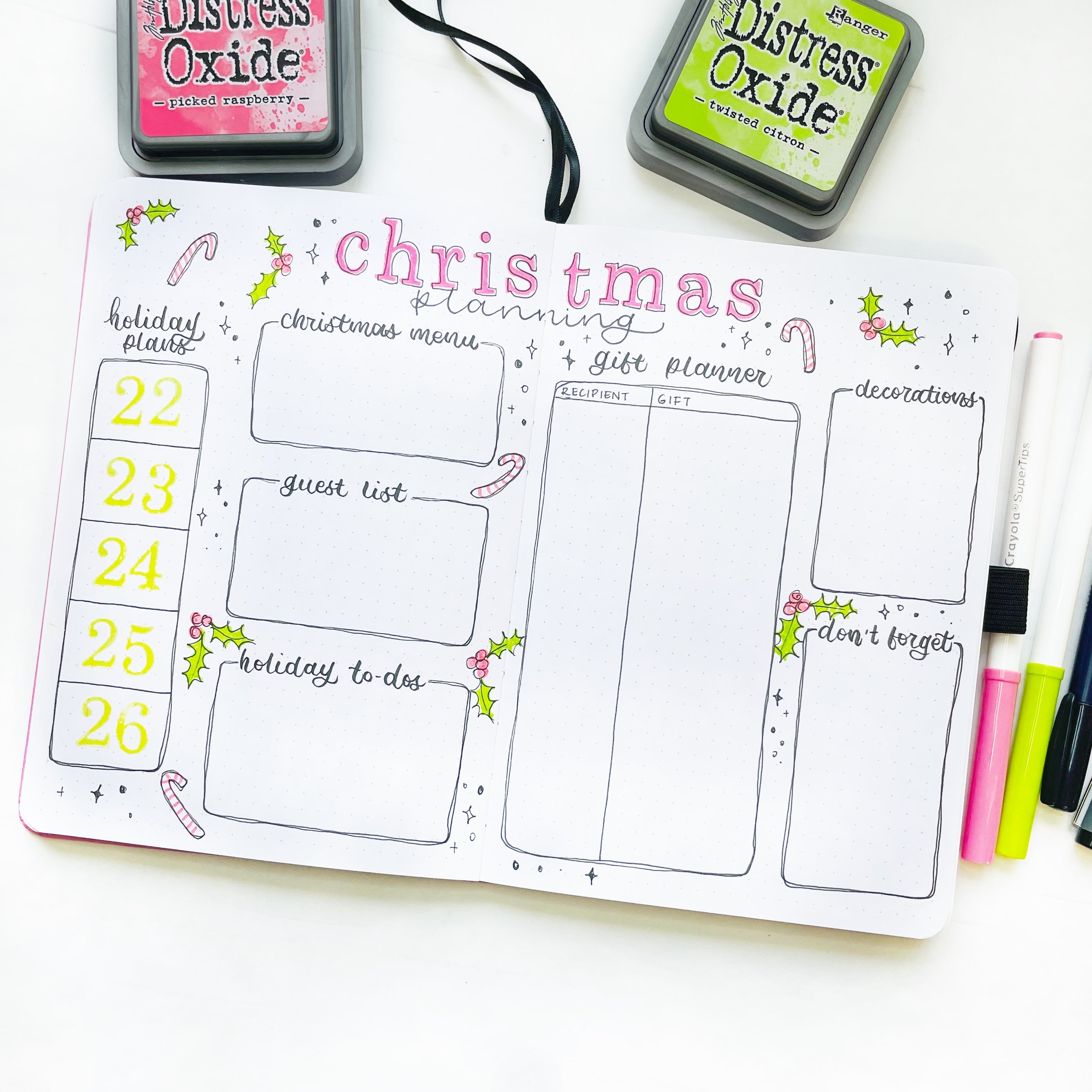 Christmas planner stickers bundle To do list diary stickers