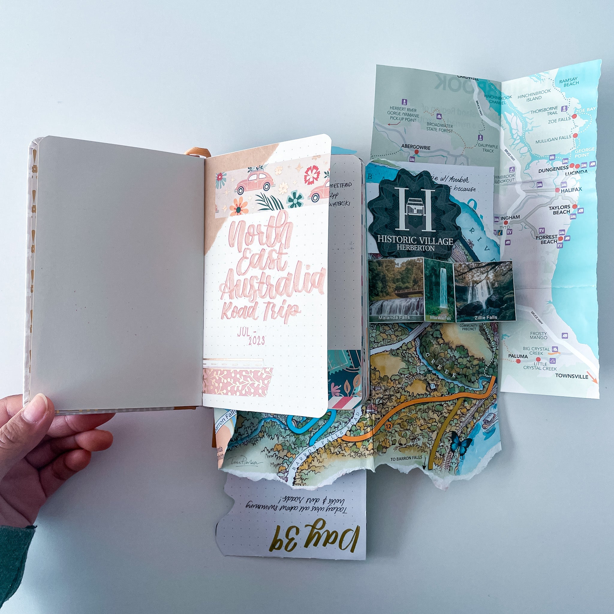 Collect Moments Not Things, Travel themed 2 page Scrapbooking