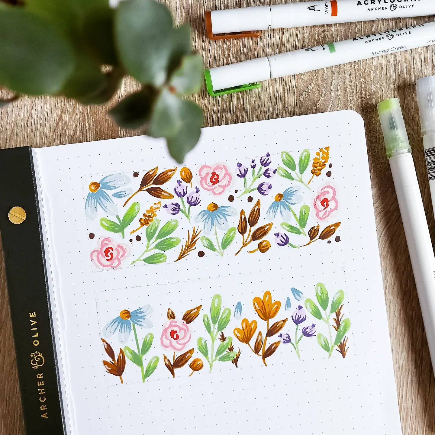 15+ Floral Doodle Ideas For Your Bullet Journal Spreads | Archer