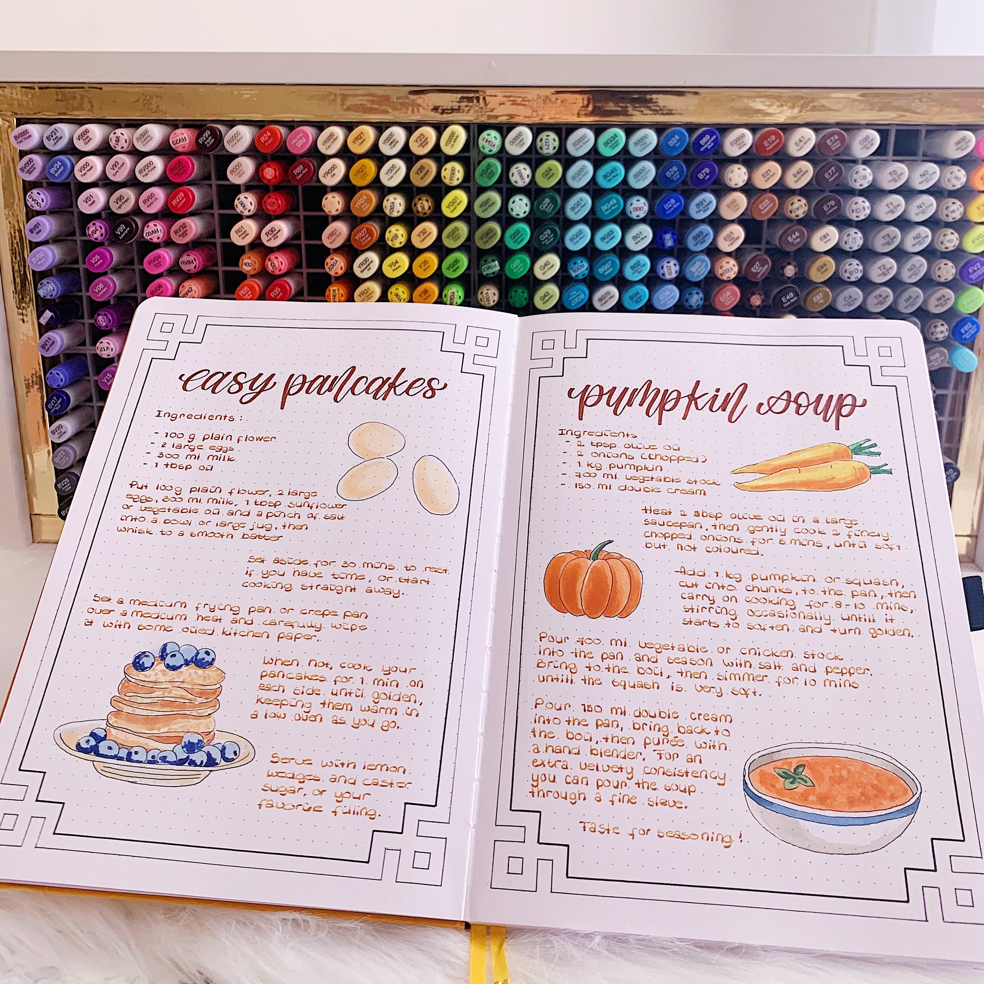 Recipe Journal Inspo + FREE Fruits & Veggies Printable