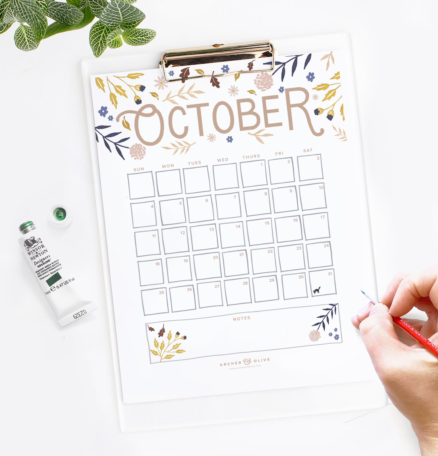 Calendar october 2020 printable sales