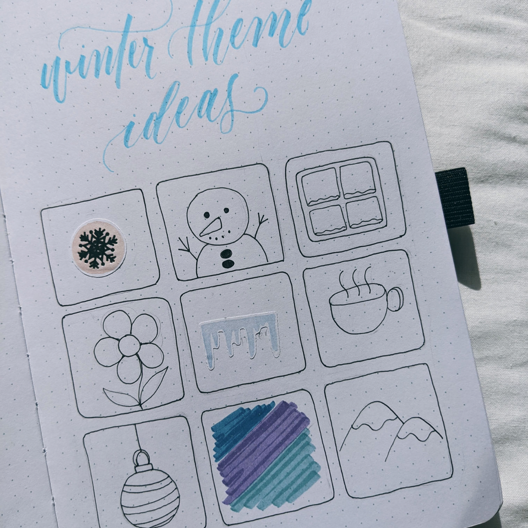 Winter Theme Ideas For Your Bullet Journal | Archer and Olive