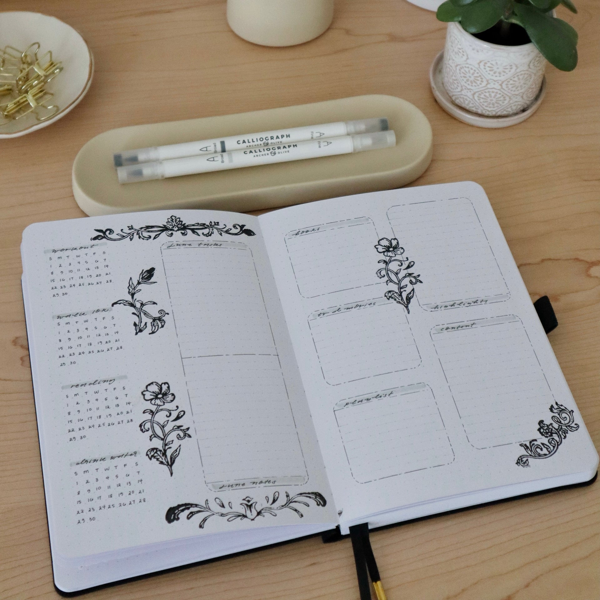 How to Create a Monthly Overview in your Bullet Journal
