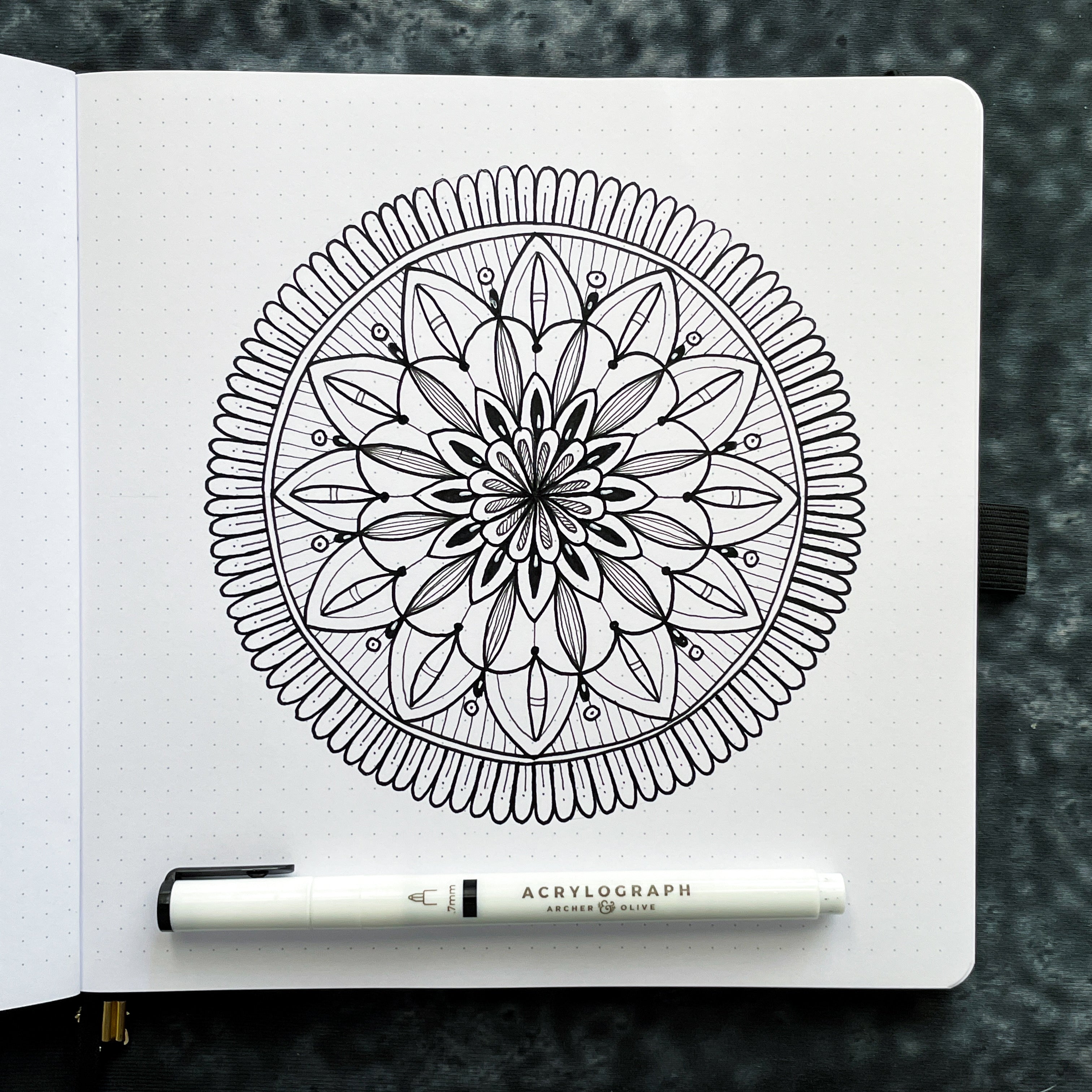How To Draw Easy Mandala For Beginners