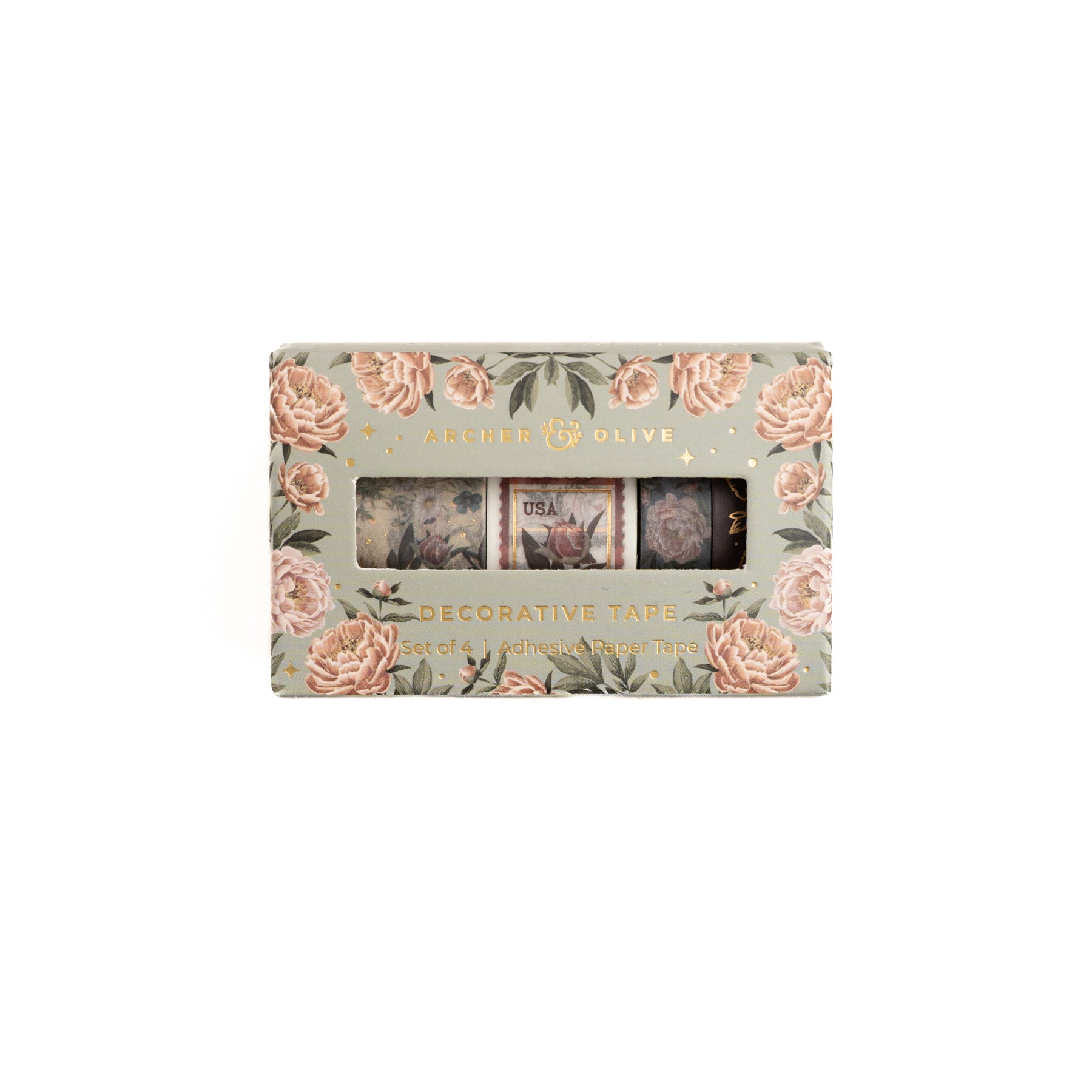 Antique Floral Washi Tape - Archer and Olive