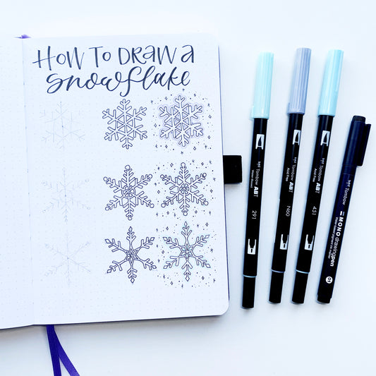 Winter Snowflake Illustration Tutorial