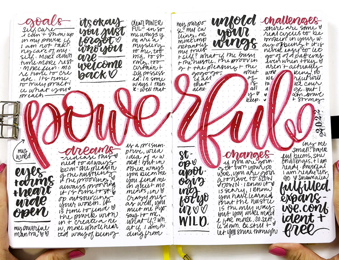 Why You Need A Word For The Year & How To Set It Up In Your Bullet Journal