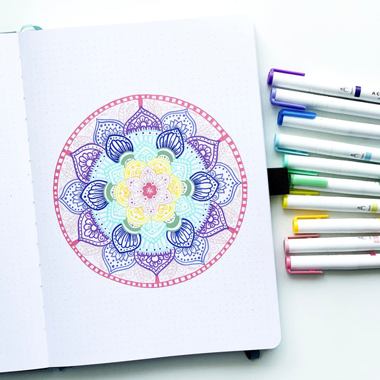 How to Draw a Mandala Using Acrylograph Pens