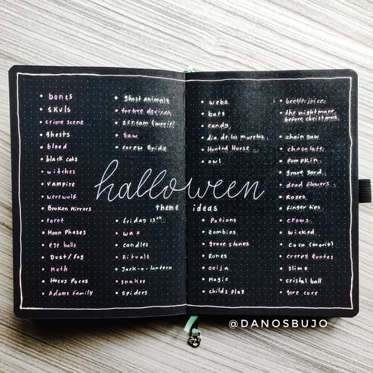 50+ Halloween Themes For Your Bullet Journal!