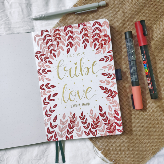 Find Your Tribe Quote - Leaves Tutorial