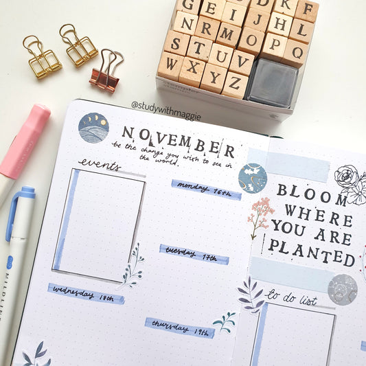 How To Create All Your Bullet Journal Spreads From One Template
