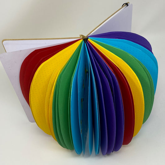 Create a Happiness Journal with a Rainbow Notebook