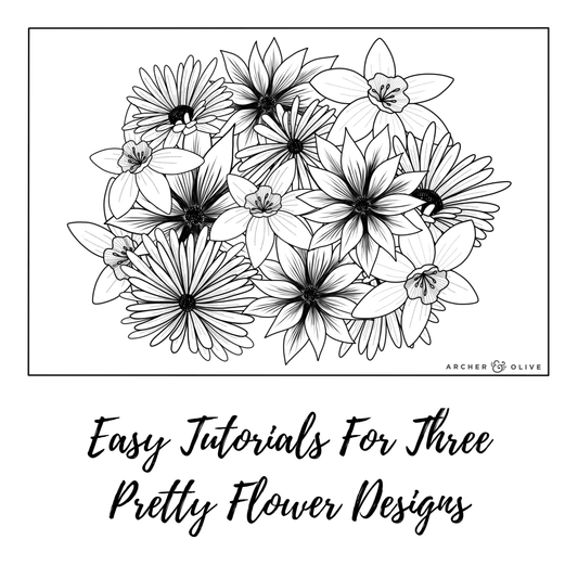 Three Simple Flower Designs To Make A Gorgeous Floral Illustration
