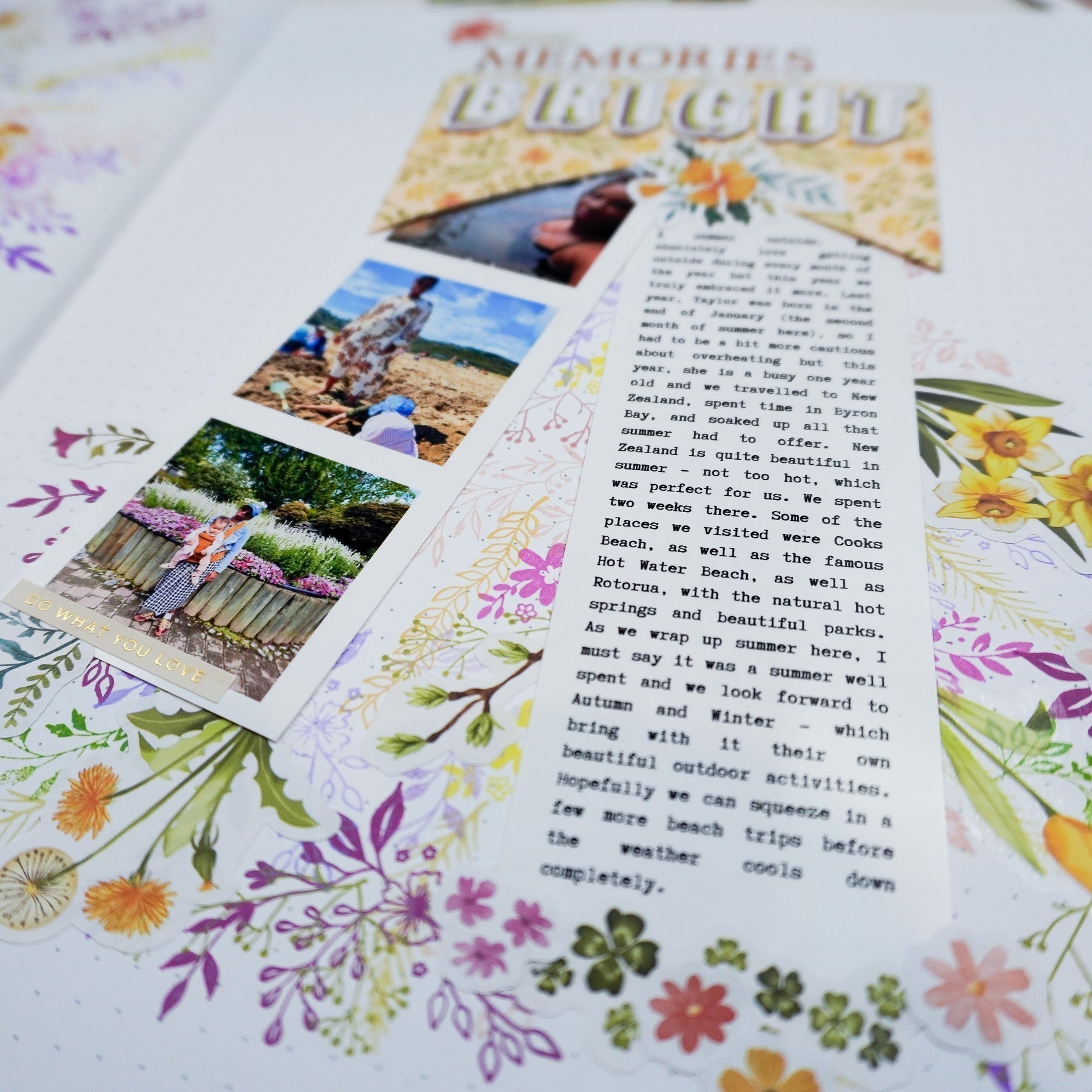 Creating a Summer Storybook Layout | Stamping, Layering and Envelope Pockets