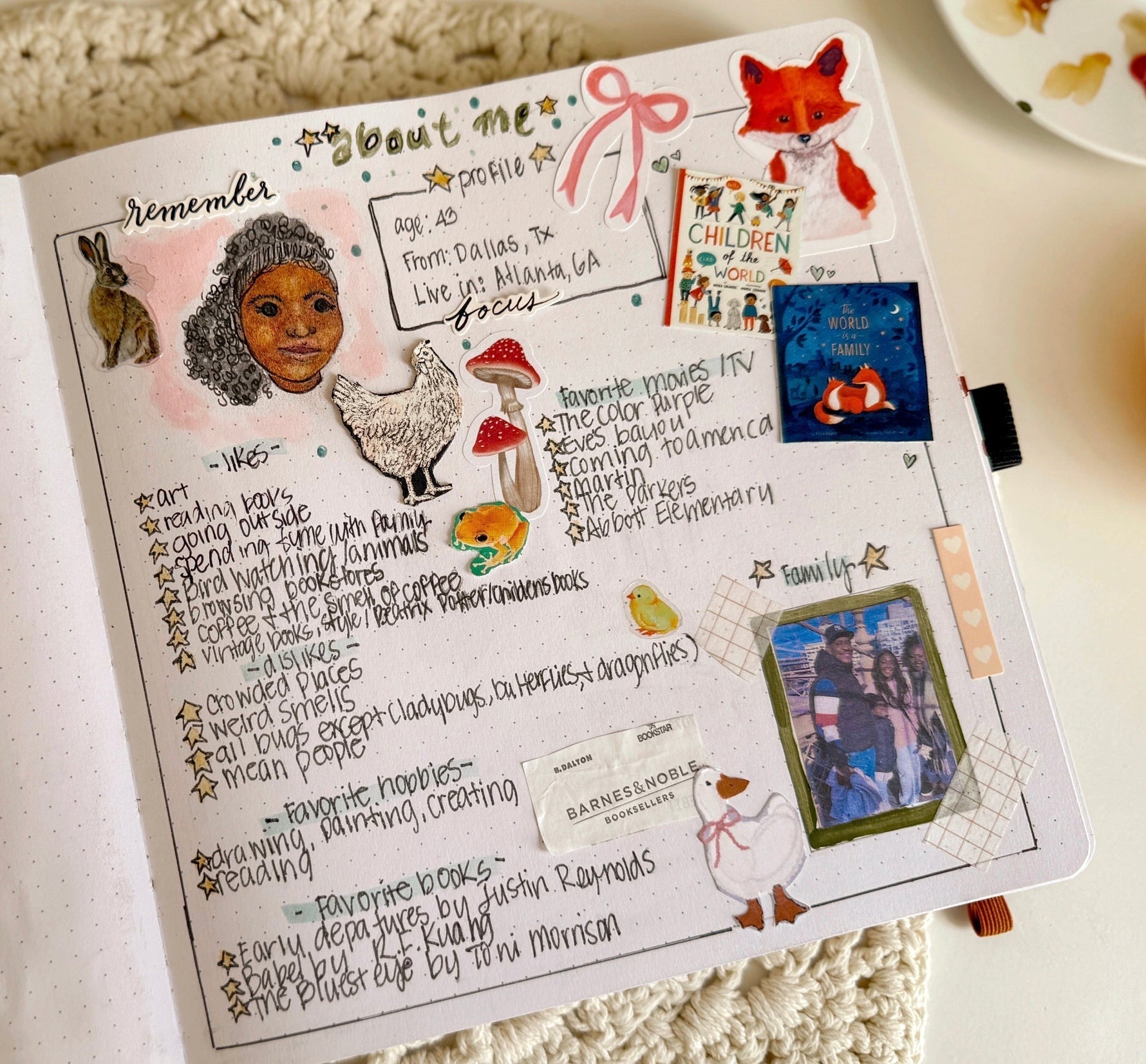 Creating An About Me Page In Your Journal – Archer and Olive