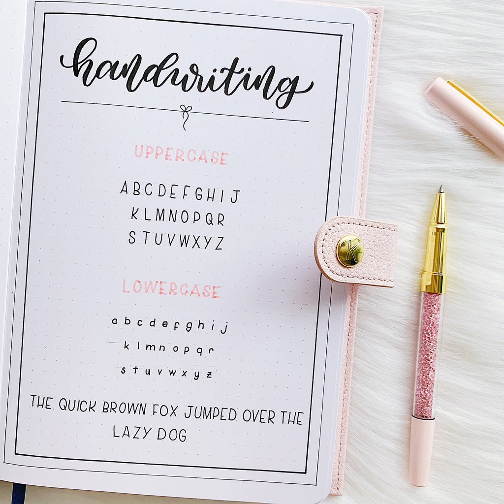 Nice Handwriting Alphabet