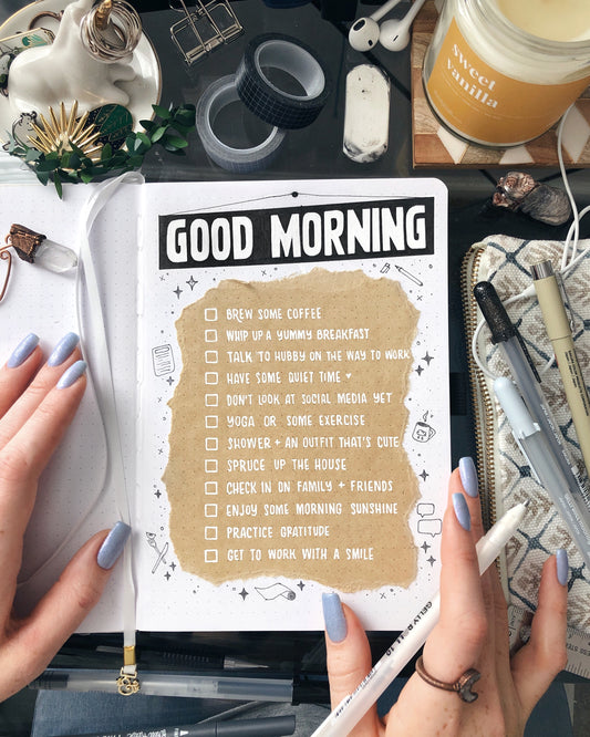 Bullet Journal Ideas: Morning Routine