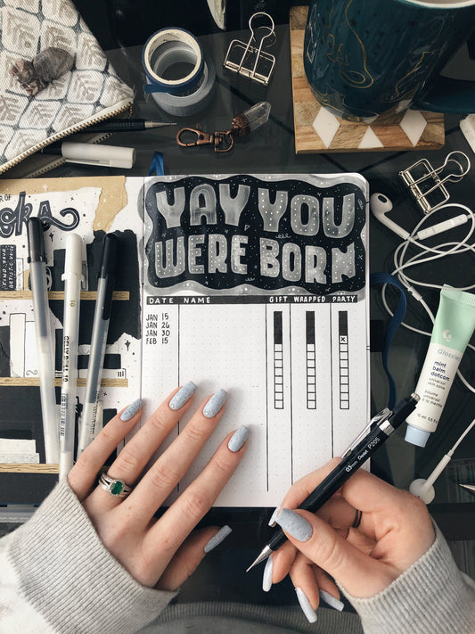 Bullet Journal Ideas: Birthday Tracker