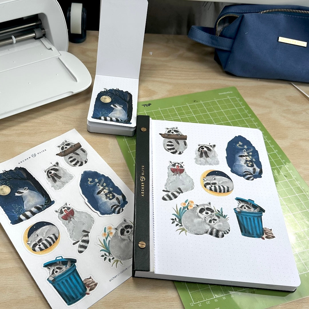 How to Cut Archer & Olive Printable Stickers with a Cricut