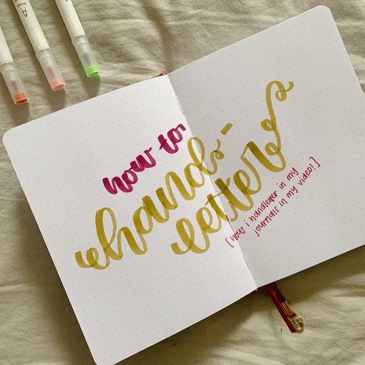Hand Lettering Ideas For Your Bullet Journal Headers + Quotes