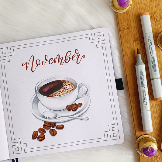 Inspo for a Bullet Journal Coffee Theme