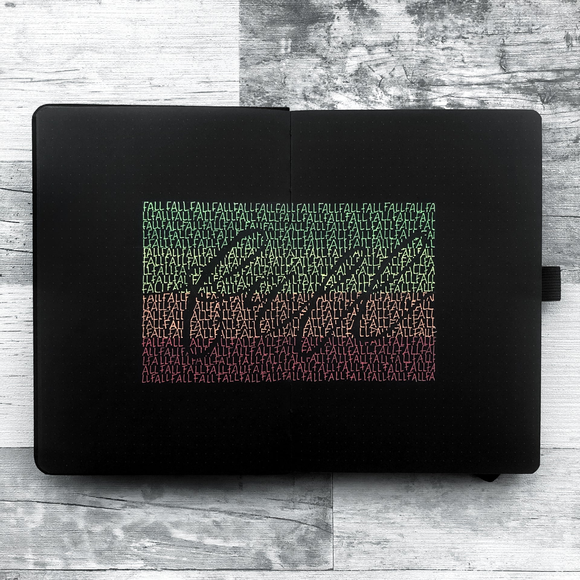 How To Create A Negative Lettering Pattern For Fall