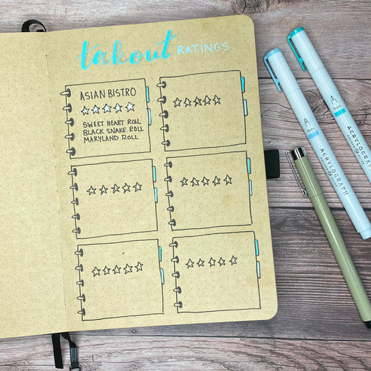 Takeout Restaurant Ratings Tracker + Printable