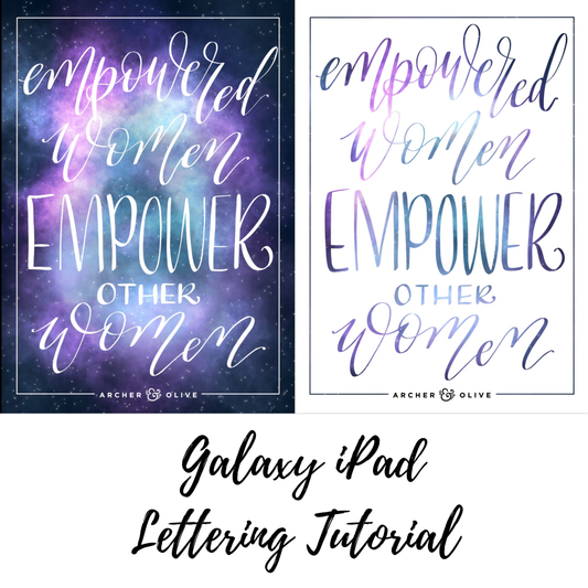 How To Create A Galaxy Quote On Your iPad