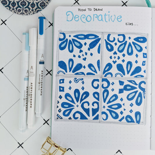 How To Draw Decorative Tiles