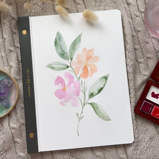 Quick + Easy Loose Watercolor Floral Tutorial