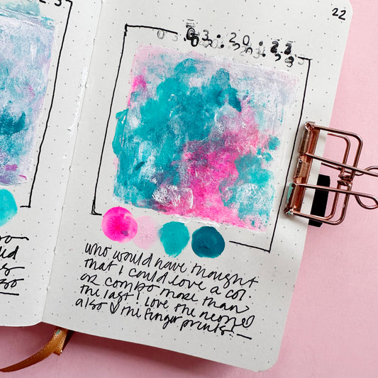 The 100 Day Project: How To Create 100 Tiny Abstract Paintings In Your Journal