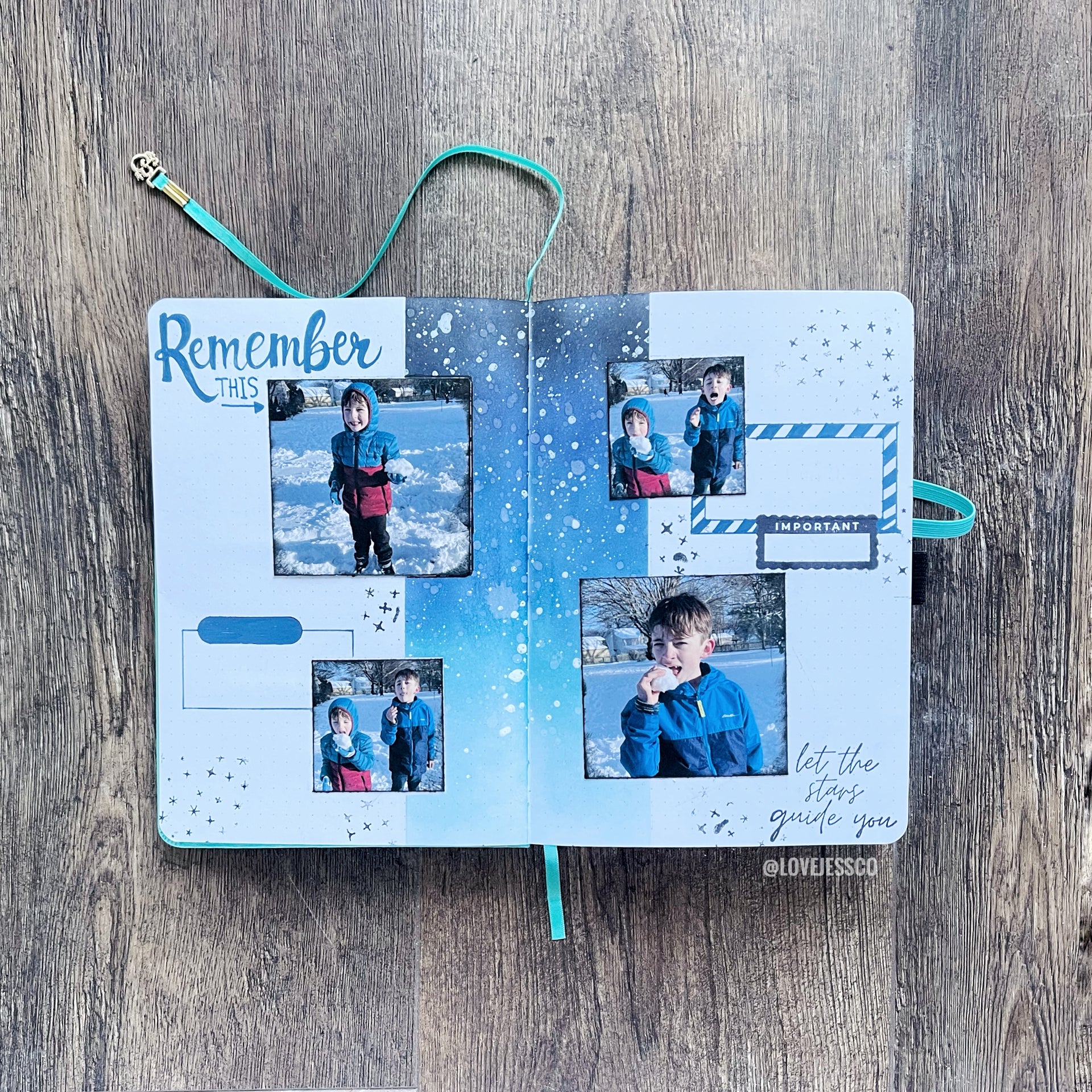 How To Create A Monthly Memory Keeping Spread That Fits Any Bullet Journal Theme