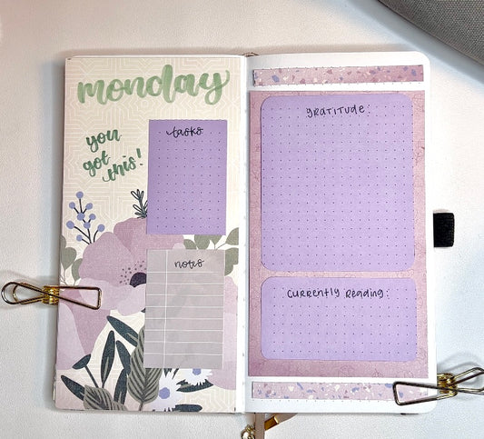How To Elevate Your Bullet Journal Spreads With Decorative Paper