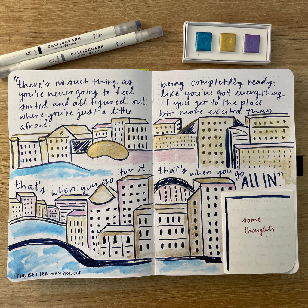How to Use Quotes for a Quick, Easy, and Beautiful Bullet Journal Spread