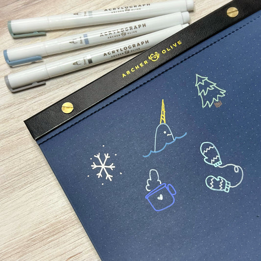 Easy Doodle Ideas For Your Winter Bullet Journal + Winter Crafts