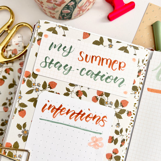 Tips for Planning a Summer Staycation in your Journal