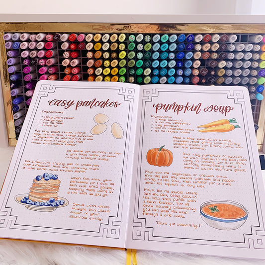 Recipe Journal Inspo + FREE Fruits & Veggies Printable