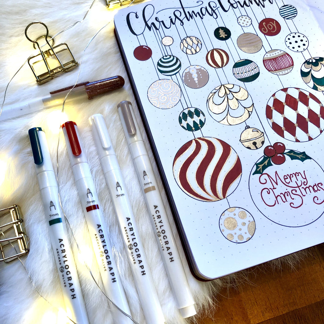 3 Ways To Use Acrylograph Pens In December