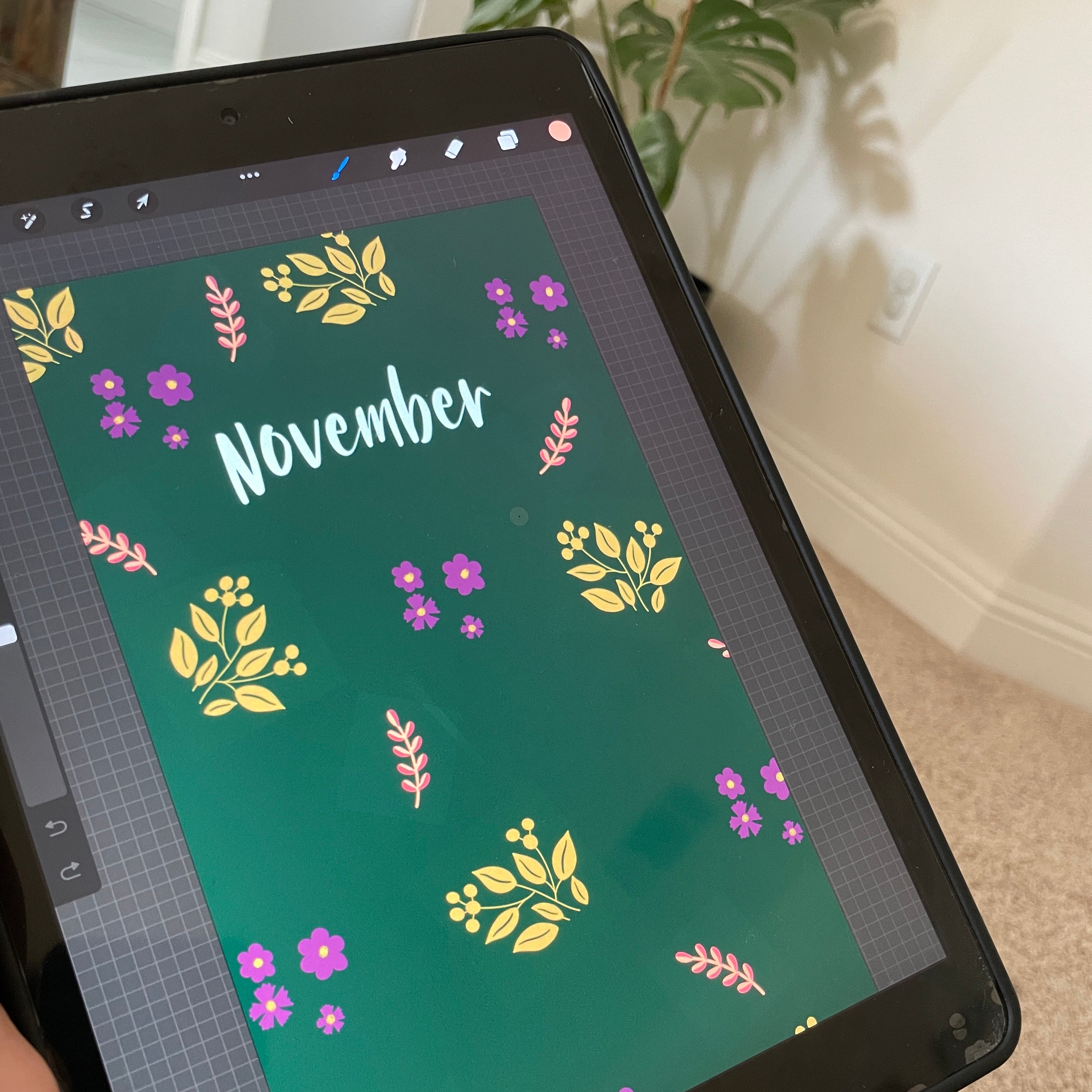 Procreate Computer Backgrounds How to Create a Floral Digital Wallpaper on Procreate – Archer and Olive