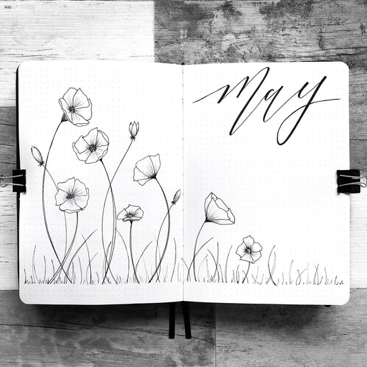 How To Create A Simple Floral Theme In Your Bullet Journal