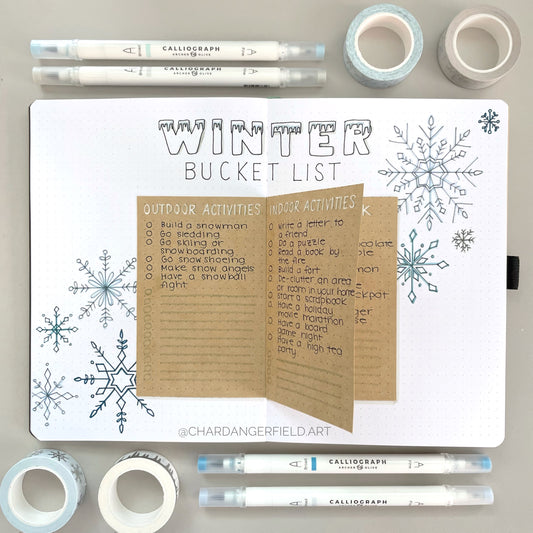 30+ Winter Bucket List Ideas for your Bullet Journal