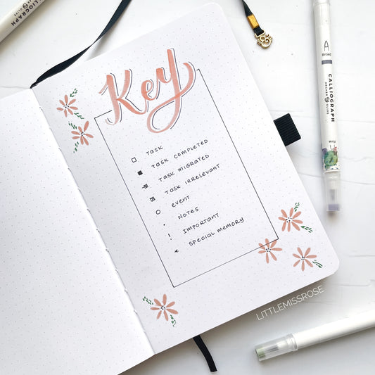 What Is A Bullet Journal Key? The What, Why, Examples + FREE Bujo Key Printable