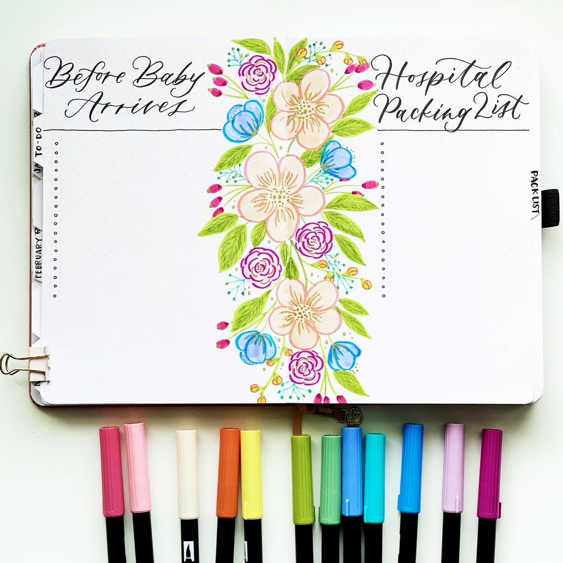 Planning For Baby: The Bujo Spread You Need If You're Pregnant