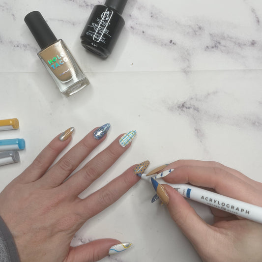 10 Easy Nail Art Designs and Tips Using Acrylic Paint Pens