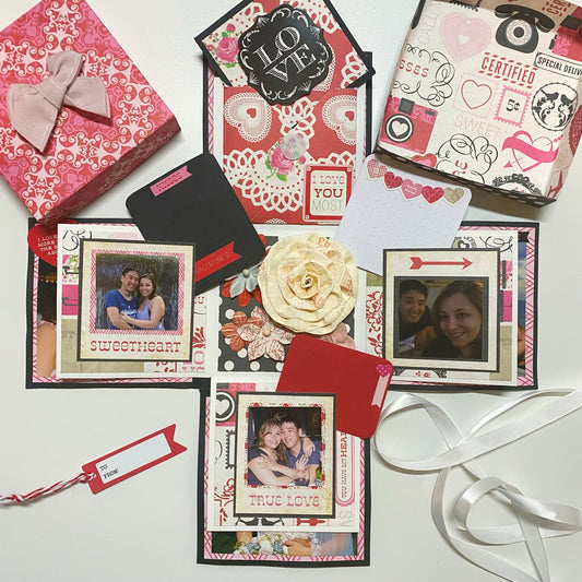 Unique Personalized Homemade Gift For A Loved One: Exploding Box Card