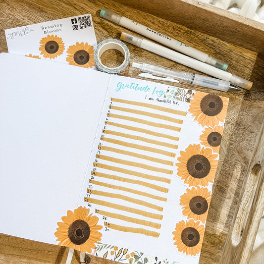 A Quick + Easy Gratitude Log Set Up For Giving Thanks!